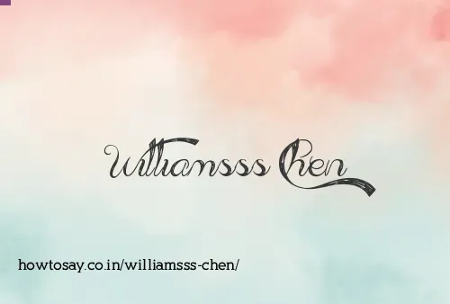 Williamsss Chen
