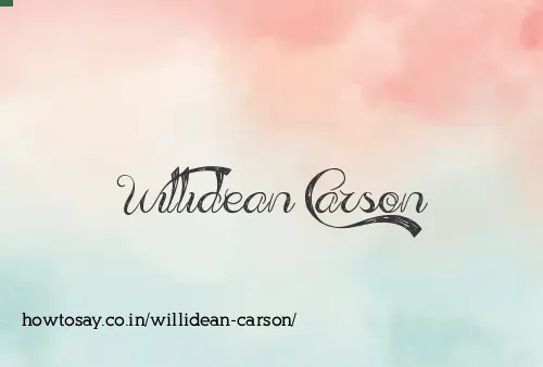 Willidean Carson