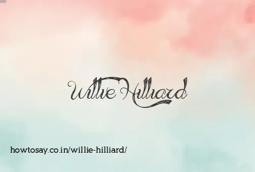 Willie Hilliard