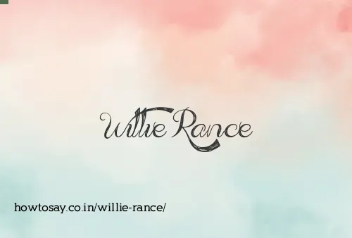 Willie Rance