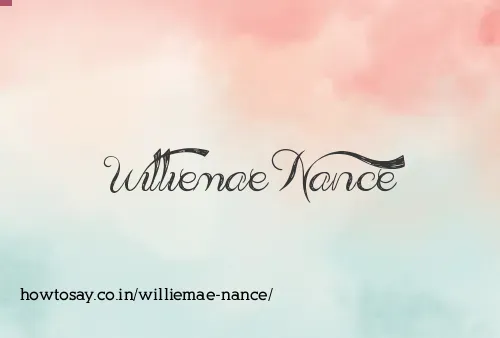 Williemae Nance