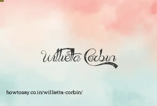 Willietta Corbin