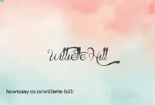 Williette Hill