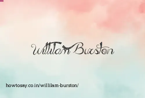 Willilam Burston