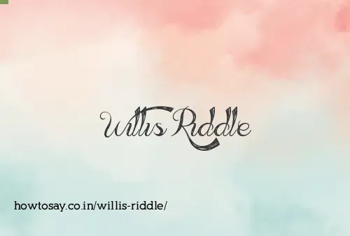 Willis Riddle