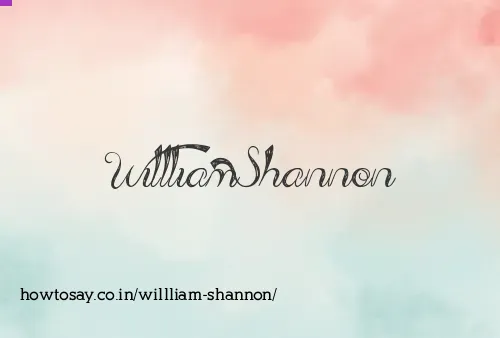 Willliam Shannon