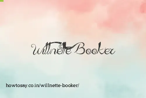 Willnette Booker