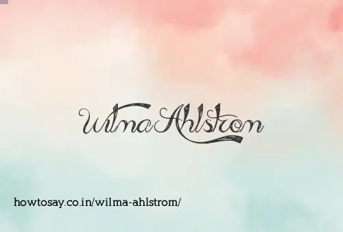 Wilma Ahlstrom