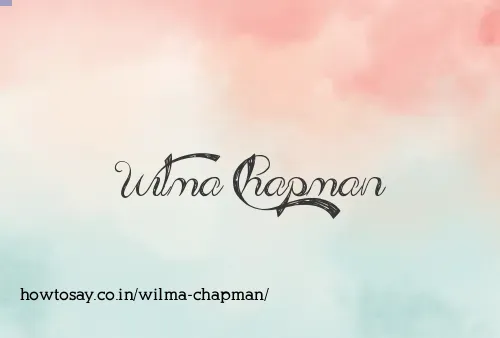 Wilma Chapman