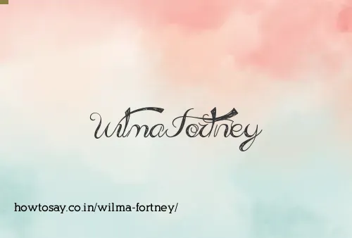 Wilma Fortney