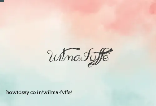 Wilma Fyffe