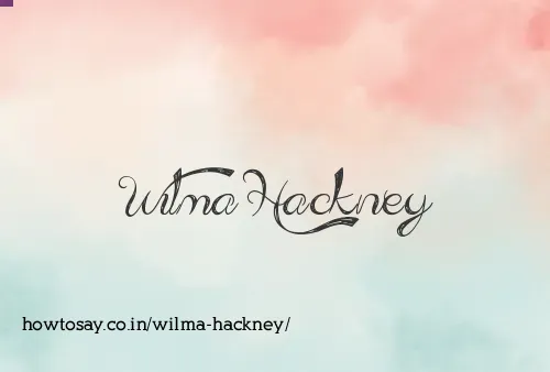 Wilma Hackney