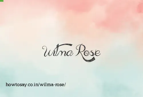 Wilma Rose