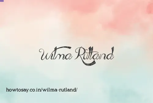 Wilma Rutland