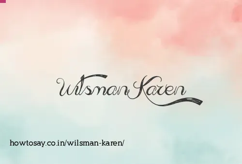 Wilsman Karen