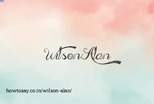 Wilson Alan