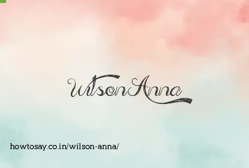 Wilson Anna