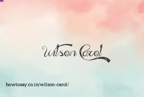 Wilson Carol