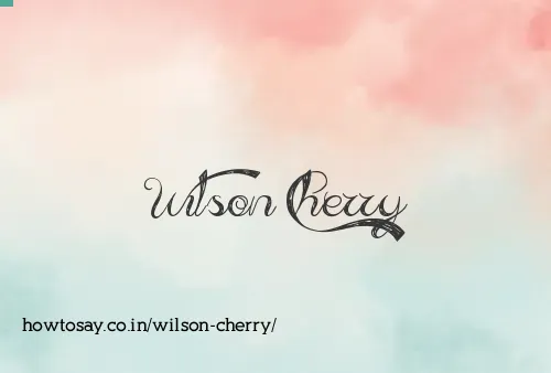 Wilson Cherry