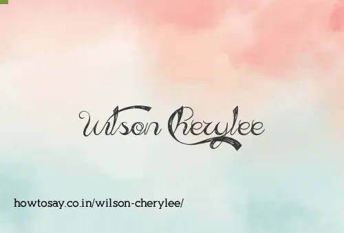 Wilson Cherylee