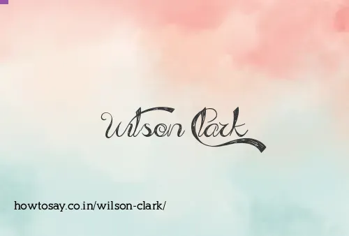 Wilson Clark