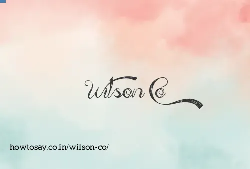 Wilson Co