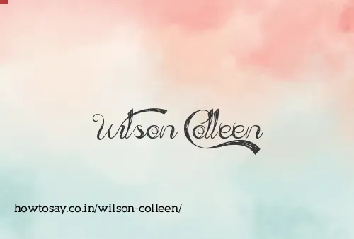 Wilson Colleen