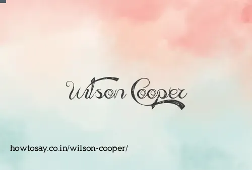 Wilson Cooper