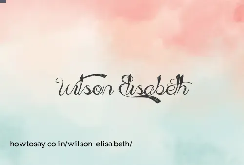 Wilson Elisabeth