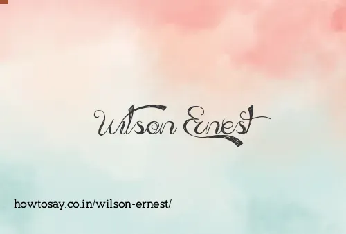 Wilson Ernest