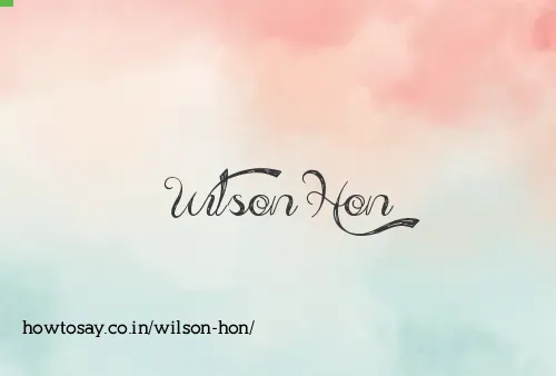 Wilson Hon