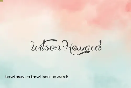 Wilson Howard
