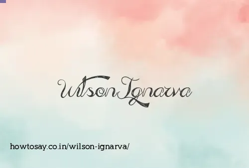 Wilson Ignarva