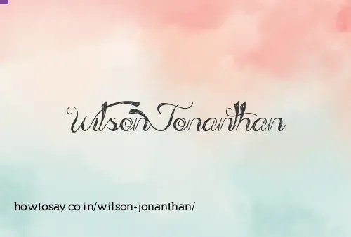 Wilson Jonanthan