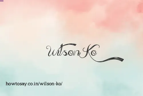 Wilson Ko