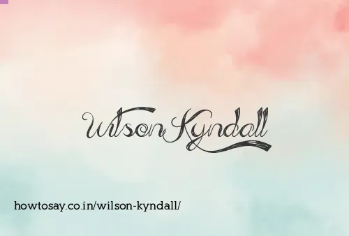 Wilson Kyndall