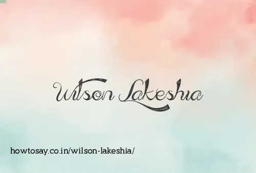 Wilson Lakeshia