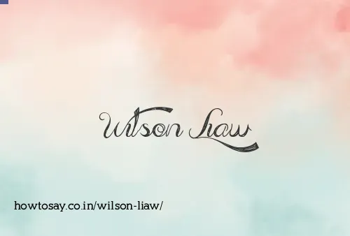 Wilson Liaw