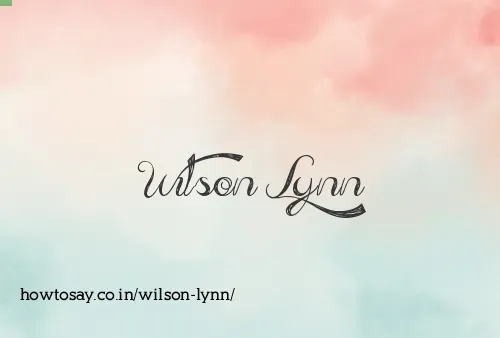 Wilson Lynn