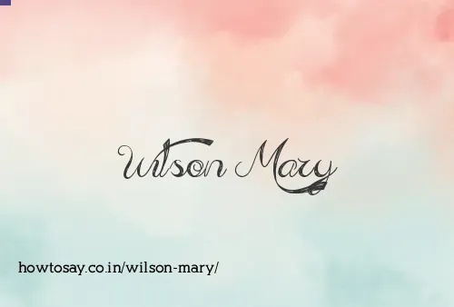Wilson Mary