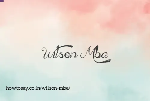 Wilson Mba