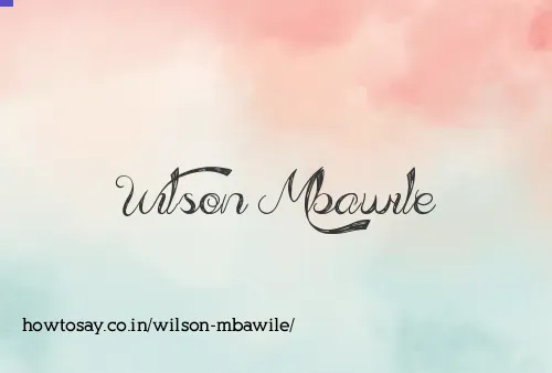 Wilson Mbawile