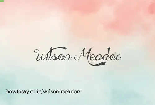 Wilson Meador