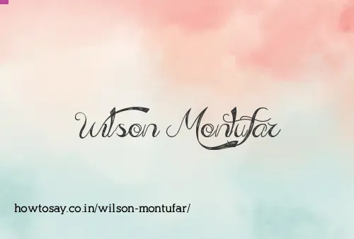 Wilson Montufar