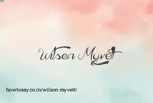 Wilson Myvett
