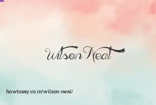 Wilson Neal