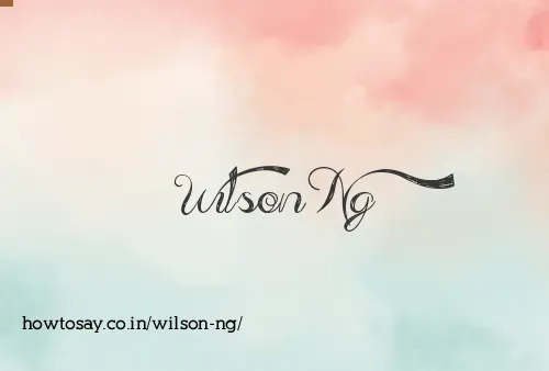 Wilson Ng