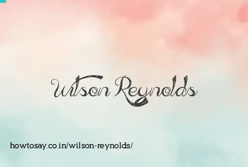 Wilson Reynolds