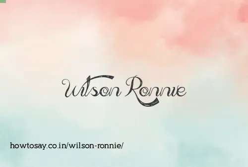 Wilson Ronnie
