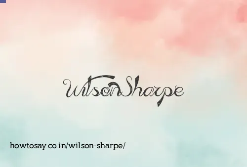 Wilson Sharpe